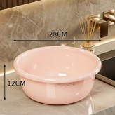蜜桃粉【小號】加厚抗摔盆 × 1個