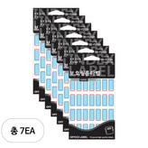 빨강 × 7개