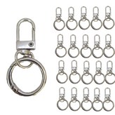 원터치 고리 실버 × 1세트