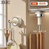 六爪旋轉吸盤掛鉤-奶白*2:如圖 × 1個