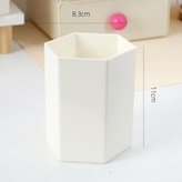 白色六角筆筒 × 1套