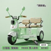 淺綠色【高配版-帶遙控】可坐大人+6V7A 電瓶＋雙輪驅動＋:如圖 × 1個