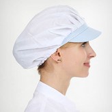 기본 천 위생모 블루체크(fc-307)