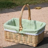 無蓋原色綠格布,大號長38寬28高18 × 1個