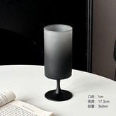 直筒高腳杯-磨砂黑高款[340ml] × 1個