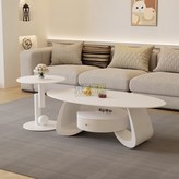 圓球邊幾【雪山白亮光】,尺寸：100*60 × 1個