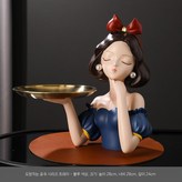 도망치는 공주 - 블루 가죽 쿠션 포함 × 1개