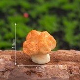 仿真蘑菇實色-中號橙色假羊肚菌 × 1個