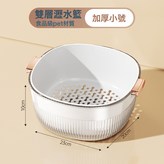 小號瀝水籃-透明白:如圖 × 1個
