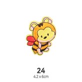 와펜 패치 24번 × 4개