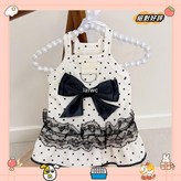 波點吊帶裙,L（胸围42cm,背30cm,3.5-4 × 1個