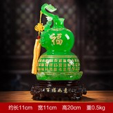 特小號百福如意葫蘆翠玉色:如圖所示 × 1件