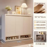 15毫米加厚板材奶油白鞋架90x32x96公分:組裝 × 1個