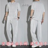 銀灰色 上衣+長褲【一套】4XL【160-180斤】 × 1個