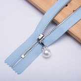 淺藍色20cm 亮銀齒1條 × 1個