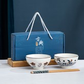 復古花2碗筷-禮盒裝 × 1個