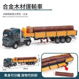 合金聲光車頭 - 木材運輸車 × 1個