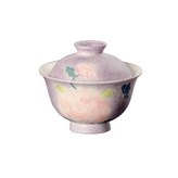 灑紫-牡丹蝴蝶-小滿蓋碗 × 1個