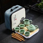 四方包仿古壺哥窯圓杯一壺四杯帶公杯:如圖所示361 × 1個