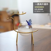 白色小鹿風暴瓶+藍黃蝴蝶:白色小鹿風暴瓶+藍黃蝴蝶 × 1個