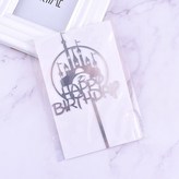 城堡HB插牌-銀色(表層有膜可撕開) × 1個