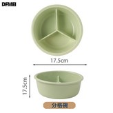 果綠色波浪圓形飯盒(無蓋):如圖 × 1個