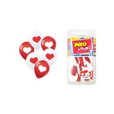 23.하트레드화이트단면(6pcs)