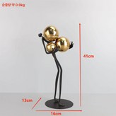 골드 볼 홀더 16x13x41cm × 1개