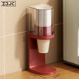 桌面紙杯架【小號*紅色】:如圖 × 1個