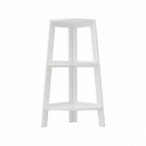 角落木製三層收納架白色 × 1個