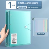 【升級加厚】透明綠---送4張分隔頁X5份 × 1個