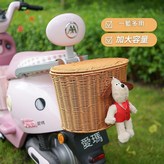 超值 帶蓋大號棕色編織筐 紅衣狗狗 × 1個