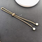 4mm 얇은 더블홀 50cm 골드 × 1개