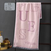字母澡巾 粉色:40*90cm × 1個