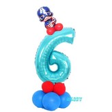 7. 캡틴 아메리카 블루 디지털 패키지 6 × 1개