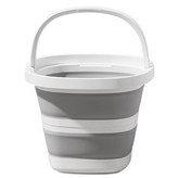 折疊水桶-白灰色大號-(可裝10L水) × 1個