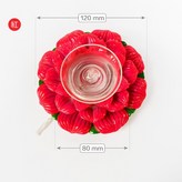 蓮花燈芯固定座〖大〗【紅】附燈芯 × 1個