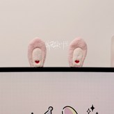 하트 핑크 토끼 귀 1쌍 × 1개