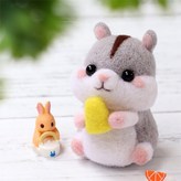 DIY키트 양모펠트 니들펠트 치즈 햄스터 × 1개