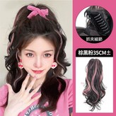 [5]挑染捲馬尾-棕黑粉 35CM 一入 × 1個