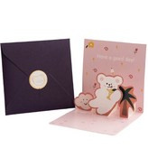 031粉藍熊立體賀卡(HK029-C款 × 1個