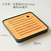 小方形黑密胺竹茶盤 × 1個