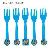 10. 10pcs fork × 1개