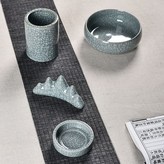 文房墨碟4件套哥窯粉青 × 1個