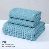 中藍色（純棉5A級抗菌吸水透氣速乾）,1浴巾 × 1個