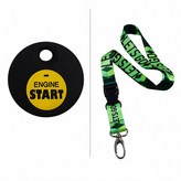 start黑黃鑰匙套+LETSGO掛帶 × 1套