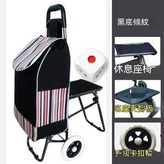 升級款 座椅買菜車 靜音款黑條 × 1個