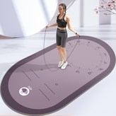 優雅紫霞丨體式標線,60*120cm【硅膠防滑丨加厚隔音】 × 1個