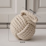 圓形門擋米色棉線款 × 1個