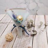 藍色系包裝,單花束 × 1個